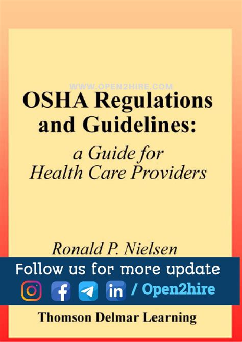 Osha Regulations And Guidelines For Health Care Providers
