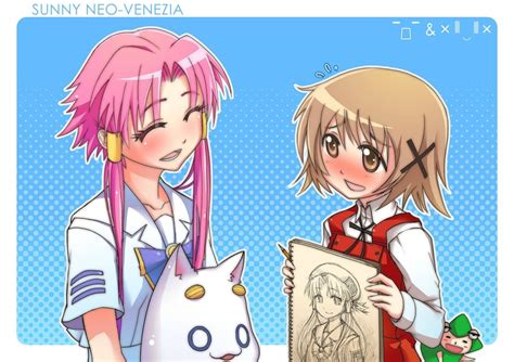 Akari And Yunocchi Aria Hidamari Sketch Awwnime