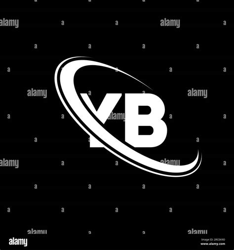 yb logo y b design white yb letter yb y b letter logo design initial letter yb linked circle