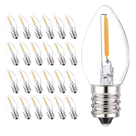 Buy 25 Pack C7 Led Bulbs 05 Watts Led Filament Night Light Bulb