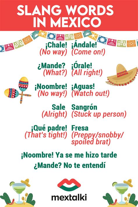 Mexican Slang Words Spanish Phrases Spanish Slang Words Spanish Language Learning