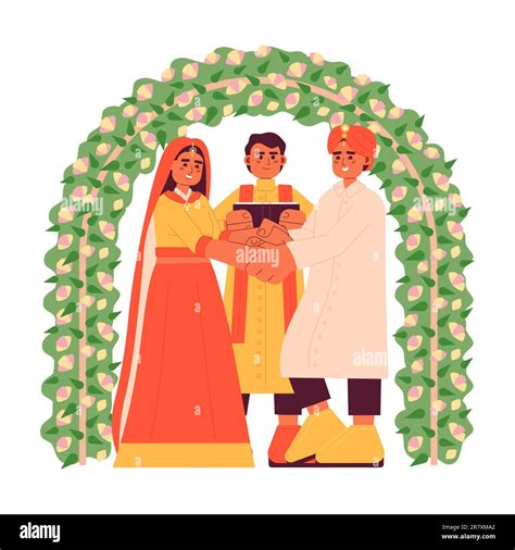 Indian Hindu Wedding Ceremony Bridegroom Stock Vector Images Alamy