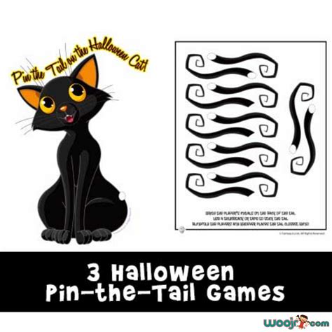 Printable Pin The Tail Halloween Games Woo Jr Kids Activities