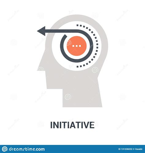 Initiative icon concept stock vector. Illustration of flat - 131336032