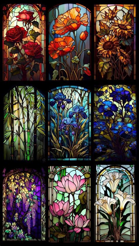 Stain Glass Window Art Stained Glass Art Stained Glass Tattoo Stained Glass Flowers Tiffany