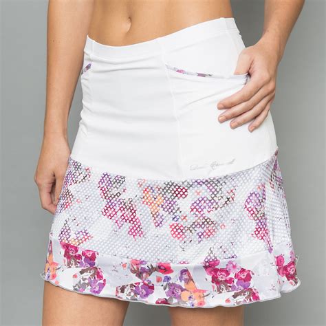 Army Of Lovers Long Skort White Denise Cronwall Activewear