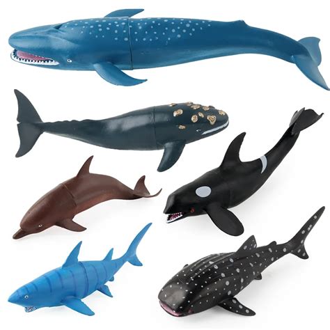 Simulation Marine Life Animal Model Toy Killer Whale Great White Shark