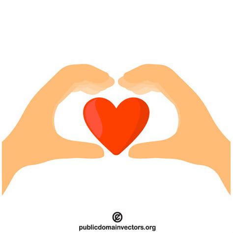 Love Symbol Hand Gesture Public Domain Vectors