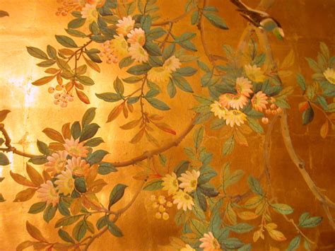Gold Leaf Wallpaper Wallpapersafari