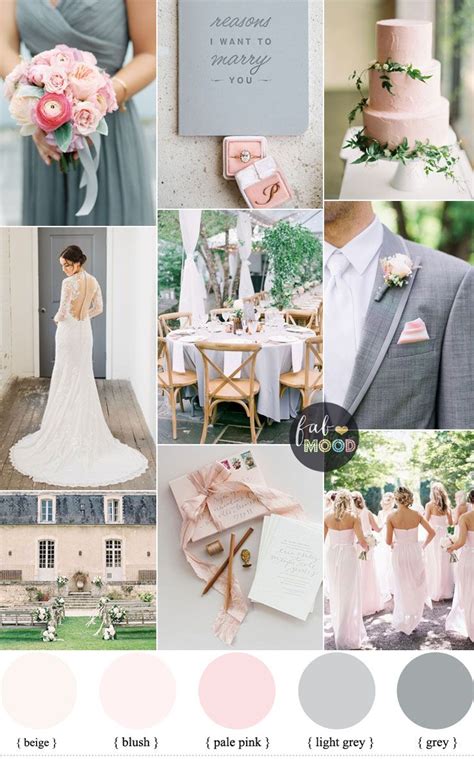 Pink Grey Wedding Pink Wedding Colors Blush Pink Weddings Gray