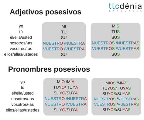 Pronombres Posesivos En Ingles Y Espanol Ejemplos Compartir Ejemplos