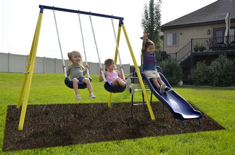 Look for backyard playground sets featuring fun options like multiple swings, a climbing wall and a slide. The 8 Best Swing Sets to Buy in 2019