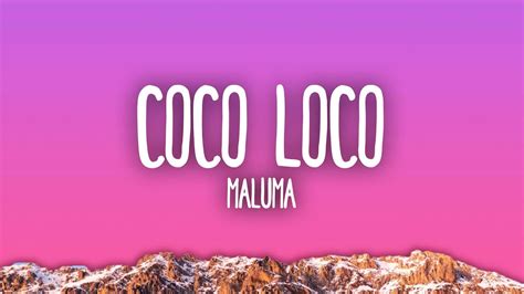 Maluma Coco Loco Youtube