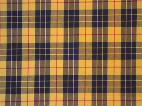 Classic Yellow And Black Tartan Plaid Fine Twill Cotton Shirting Fabric