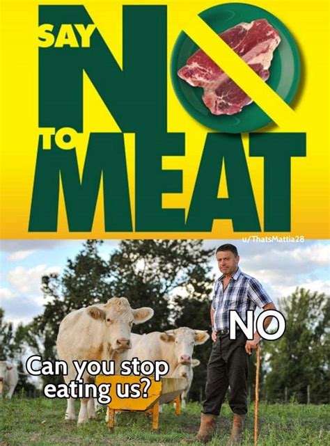 Say No To Meat Meme By Splinter99 Memedroid