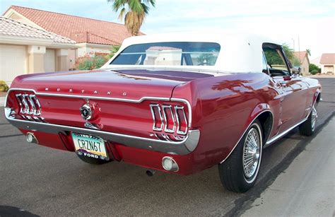 Red 1967 Ford Mustang Convertible Photo Detail