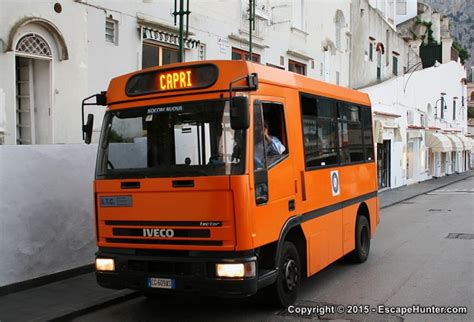 There are two departure port for ferries to capri in naples, linked via a free shuttle bus: Vehicle Spotting on Capri - Travel Photos