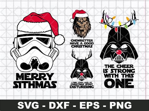 Star Wars Christmas Svg Vectorency