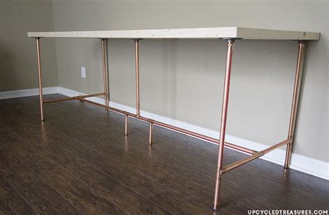 How To Build A Copper Pipe Desk Mountain Modern Life
