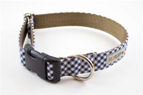 Navy Blue Gingham Dog Collar Etsy Blue Gingham Collar Dog Collar