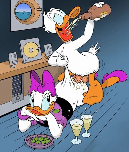 Rule 34 Avian Bird Daisy Duck Disney Donald Duck Drunk Duck Martini