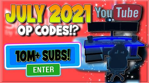July 2021 All New Secret Op Codes Roblox Youtube Simulator Youtube