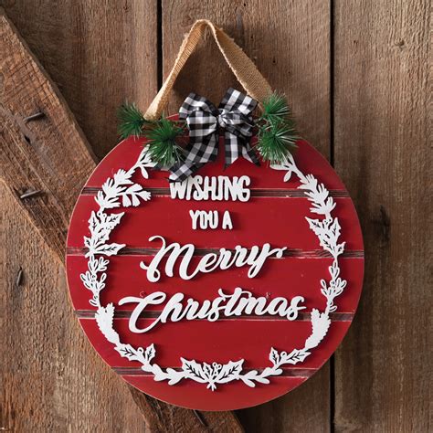 Wishing You A Merry Christmas Ornament Sign Ctw Home Collection