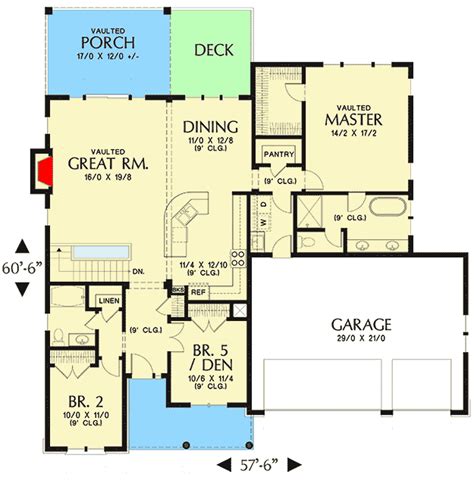 Cute Craftsman House Plan With Walkout Basement 69661am