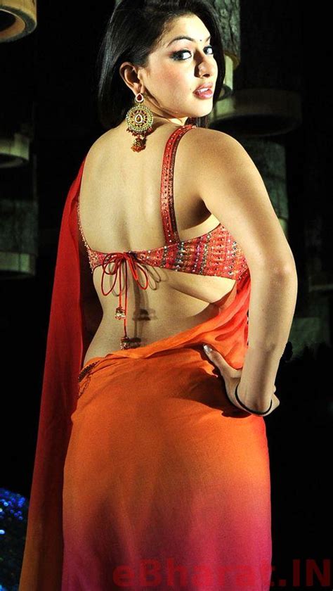 Drape the saree from right to left a full circle starting from the navel; Tamil Hot Talks: Actress Backless Blouse & Saree Hot Navel Show