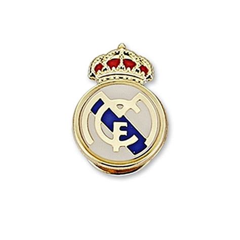 Pin Escudo Real Madrid Oro De Ley 18k 16mm Esmalte 6445