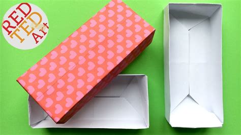 Easy Rectangular Origami Box Paper Crafts Crafts Basics Youtube
