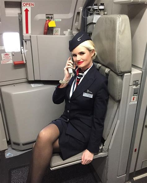 Pin By 🔱 The Man On Cabin Crew Moments In A Plane © Flight Attendant Fashion Sexy Flight