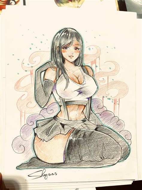 Sukesha Ray Art Artbysushi On Twitter Tifa Commission Sketch For A
