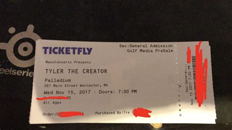 Need To Sell My Tyler Ticket For Worcester Ma Rofwgkta