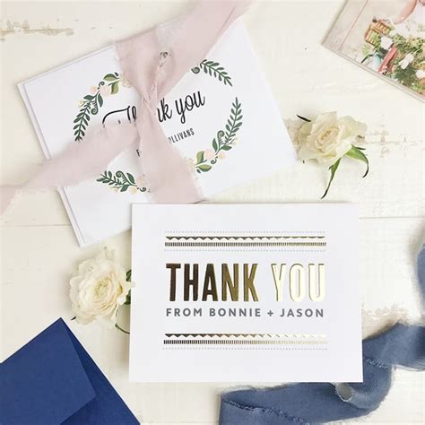 These customized diy wedding thank you card are easy to make and they do not require a lot of material to make. 7 DIY Ideas To Take Your Wedding Thank You Cards To The ...