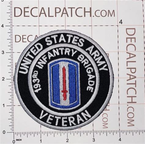 Us Army 193rd Infantry Brigade Veteran Patch Decal Patch Co