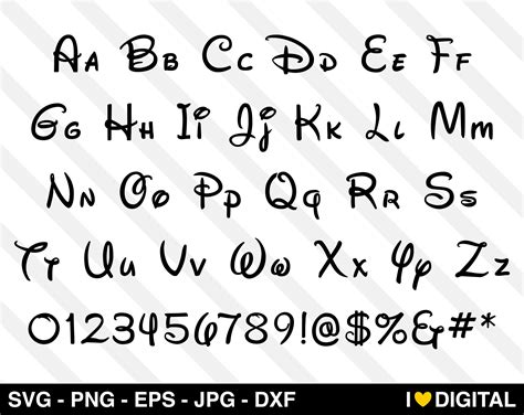 Disney Alphabet Set Font Svg Vector Minnie Mouse Face Mickey Etsy Images