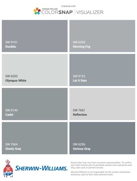 I Just Created This Color Palette With The Sherwin Williams Colorsnap 091