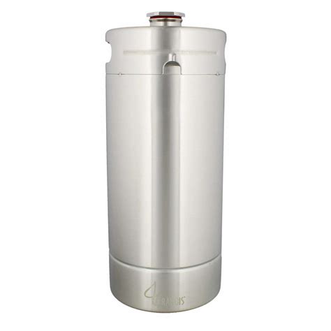 128 Ounce 1 Gallon Mini Keg Style Stainless Steel Growler Homebrew