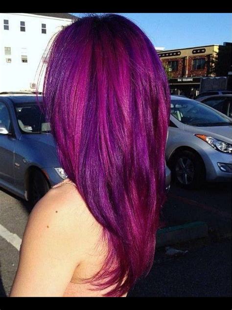 Fushia And Purple Hairfushia Hair Purplefushia Hair Hairfushia