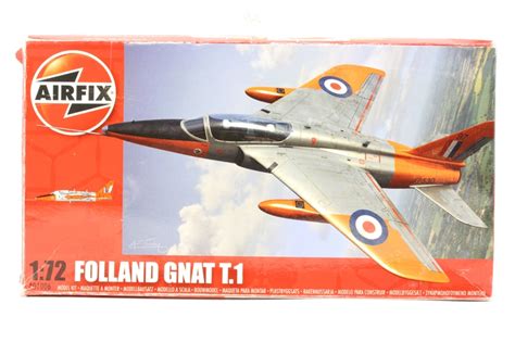 Airfix A01006 Po05 Folland Gnat T1 Jet Trainer With Raf Marking