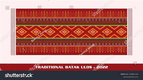 Traditional Batak Ulos 2022 Batak Ulos เวกเตอร์สต็อก ปลอดค่าลิขสิทธิ์