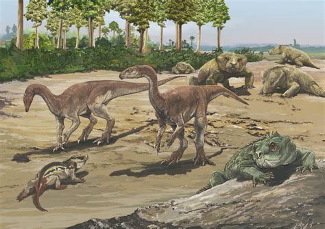 Fauna From The Late Triassic Period Of Brazil Restored By Jorge Blanco