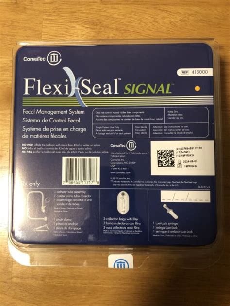 Convatec Flexi Seal Signal Fecal Management System Kit 418000 For