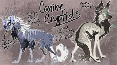 Open Canine Cryptids Auction By Itsmyartfam On Deviantart