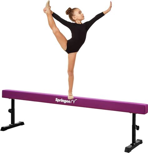 Buy Springee 8ft Adjustable Balance Beam Gymnastics Equipment For