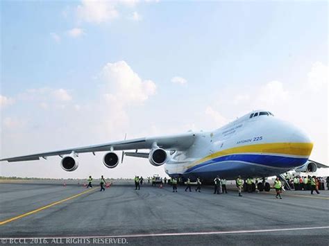Worlds Biggest Plane Antonov An 225 Mriya Lands In Hyderabad Cargo