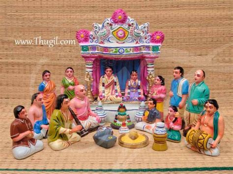 Indian Wedding Gollu Set Golu Doll Bommai Marriage Navarathatri Buy Online 22 Pieces