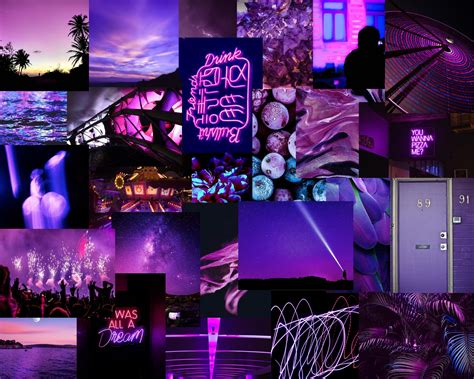 Aesthetic Collage Purple Wallpapers Posted By John Mercado