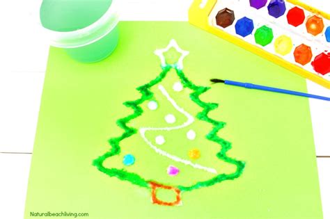 How To Make Christmas Salt Painting With Kids Natural Beach Living